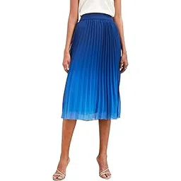 salt attire Lucia-Ombre Multicolor Pleated Ombre Skirt-picture-11