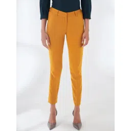 SALT Attire Mustard Diligent Elasticated Waist Pants-picture-18