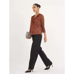 SALT Attire Rust Textured Top image 2