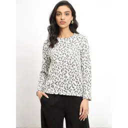 SALT Attire White Printed Top-picture-39