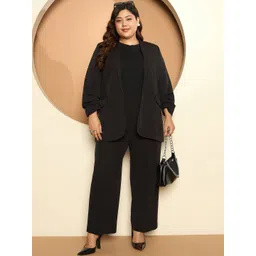 SALT ATTIRE Women Front Open Blazer with Pockets-picture-23