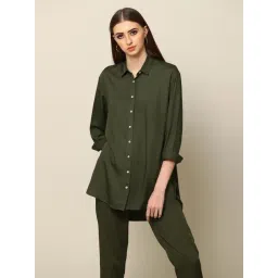 Saltpetre Classic Linen Olive Shirt-picture-20