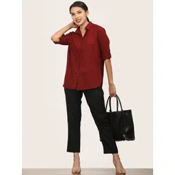 Saltpetre Full Sleeve Button Down Shirt & Tapered Pants Co-Ords-picture-28