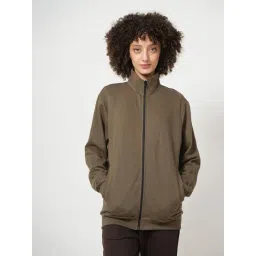 Saltpetre Olive Cotton French Terry Relaxed Fit Sweatshirt-picture-19