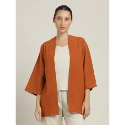Saltpetre Orange Overlay Regular Fit Jackets image 1