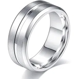 salty alpha Anti Tarnish Caspian Stainless Steel Finger Ring for Men | Stylish Durable Jewellery Accessories | Rings for Man | Minimal Jewelry | Birthday Gift for Boys (Size - 11)-picture-19