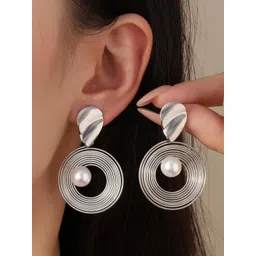 SALTY Aster Luxury Silver-Plated Hoop Earrings-picture-42