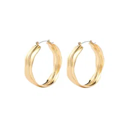 SALTY Contemporary Shaped Craggy Big Hoop Earrings image 4