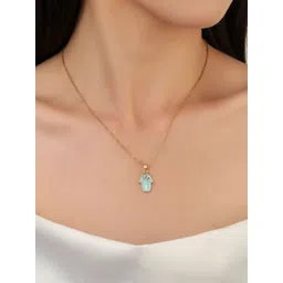 SALTY Eos Evil Eye Triangular Pendants with Chains-picture-27