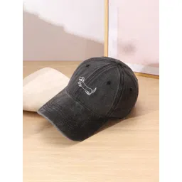 SALTY Grey Unisex Embroidered Cotton Baseball Cap-picture-18