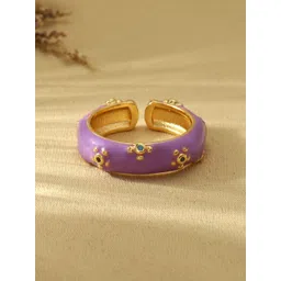 SALTY Stone Studded Gemline Contrast Finger Ring-picture-32