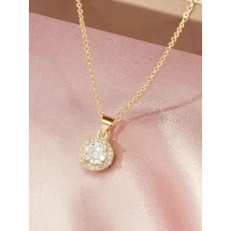 SALTY Stone Studded Gleam Kiss Pendant & Chain Jewellery Accessories-picture-40