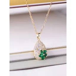 SALTY Stone-Studded GulPanna Necklace for Women & Girls-picture-21