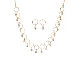 SALTY Stone Studded Tasselled Jewellery Set image 5