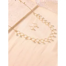 SALTY Stone Studded Tasselled Jewellery Set image 2