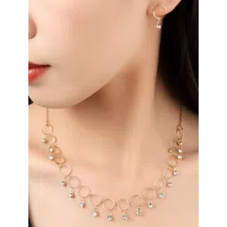 SALTY Stone Studded Tasselled Jewellery Set image 1