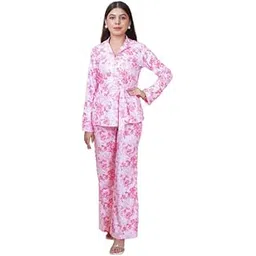 salvia sky White Pink Floral Blazer Set SOR-picture-14