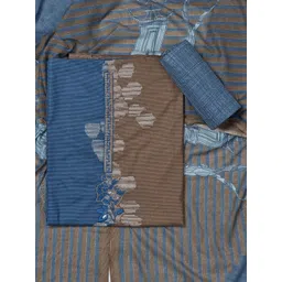 SALWAR STUDIO Embroidered Pure Cotton Unstitched Dress Material-picture-37