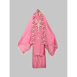 SALWAR STUDIO Embroidered Pure Silk Unstitched Dress Material-picture-30