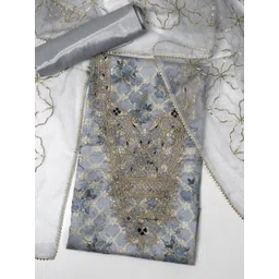 SALWAR STUDIO Embroidered Unstitched Dress Material-picture-21