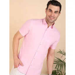 Sam and Jack Spread Collar Cotton Slim Fit Shirt-image-26