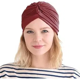 sam shoppy Stretch Pagri Turban Headwrap Polyester Cap India Pagree Turban Head Bennie Cover Twisted Pleated Head Wrap Headwear for Women Girls,-picture-32