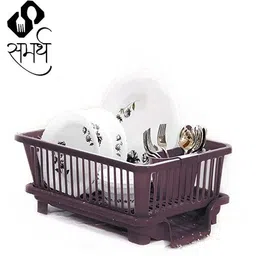 samarth Dish Drainer Kitchen Rack Plastic image 1