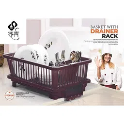 samarth Dish Drainer Kitchen Rack Plastic image 2