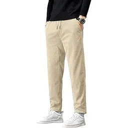 samfor Men's Comfortable Corduroy Pants | Relaxed Fit Stretch Waist Trousers for Everyday Wear-picture-10