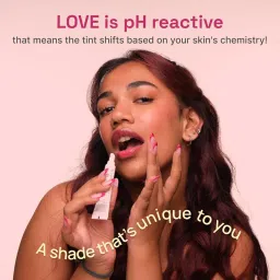 Sammmm LOVE Moisturizing Lip Tint Oil - pH Reactive Lip Stain & Tint, Glossy Pink Finish, with Olive Oil & Vitamin E - 0.35 oz image 1