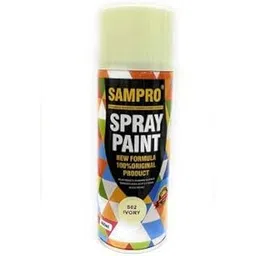 Sampro aerosol OFF WHITE spray paint for bike,car,activa,metal,art and craft. 400ml (Off White)-image-4