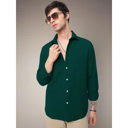 SAMRIZ Men Solid Spread Collar Casual Shirt-picture-14