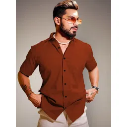 SAMRIZ Men Solid Spread Collar Casual Shirt-picture-12