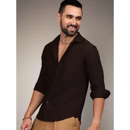 SAMRIZ Polyester Long Sleeves Solid Men's Shirt-picture-23