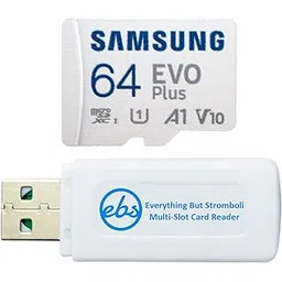 Samsung 64GB EVO Plus MicroSDXC Memory Card for Drones Compatible with Mavic 3 Pro, Air 3s, Mavic Pro Platinum, Action 5 Pro (MB-MC64) Bundle with 1 Everything But Stromboli SD & MicroSD Card Reader-image-16