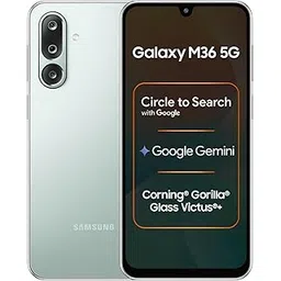 Samsung Galaxy M36 5G (Serene Green, 8 GB RAM, 128 GB Storage)| Circle to Search| Google Gemini| Corning Gorilla Glass Victus+| 7.7mm Slim| AI Enhanced 50 MP OIS Triple Camera| Unmatched Nightography-picture-20
