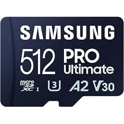 SAMSUNG PRO Ultimate microSD Memory Card + Adapter, 512GB microSDXC, Up to 200 MB/s, 4K UHD, UHS-I, Class 10, U3,V30, A2 for Action Camera, Drone, Gaming, Phones, Tablets, MB-MY512SA/WW-image-4