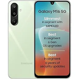 Samsung Galaxy M16 5G (Mint Green, 6GB RAM, 128 GB Storage) | MediaTek Dimensity 6300 | AnTuTu Score 422K+ | Super Amoled Display | 25W Fast Charging | 6 Gen. of OS Upgrades | Without Charger-picture-39