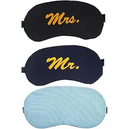Samtrish Yellow Style + Black Yellow + Solid Blue Cooling Gel Eye Mask with Earplugs + Hot & Cold Gel Therapy Mask Combo for Sleep, Relaxation & Travel-picture-15