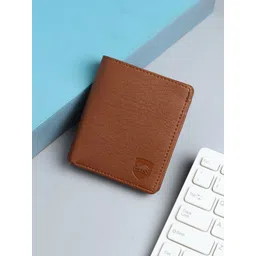 SAMTROH Men Abstract Textured Two Fold Wallet-image-40