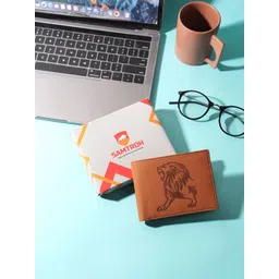 SAMTROH Men Animal Printed Zip Detail Two Fold Wallet-picture-12