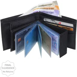 samtroh Men Formal Black Artificial Leather Money Clip - Mini-picture-25