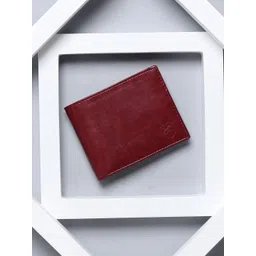 SAMTROH Men Red PU Two Fold Wallet-image-49