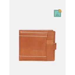 SAMTROH Men Tan Leather Two Fold Wallet-picture-29