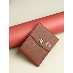 SAMTROH Men Textured Leather Two Fold Wallet-image-30