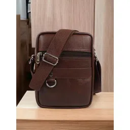 SAMTROH Men Textured Messenger Bag-image-21