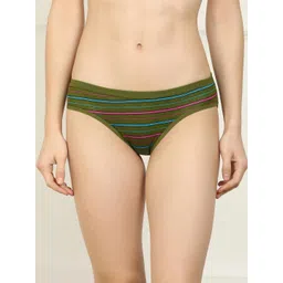 samvar New stylish Green Cotton Hipster Multicolor Panties Pack of 1 image 1