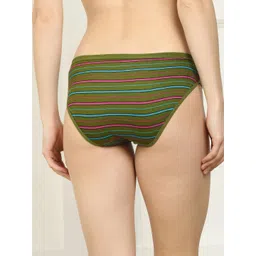 samvar New stylish Green Cotton Hipster Multicolor Panties Pack of 1 image 2