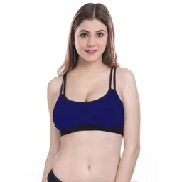 Samvar Blue Cotton Non-Wired Non Padded Minimizer Bra-picture-33