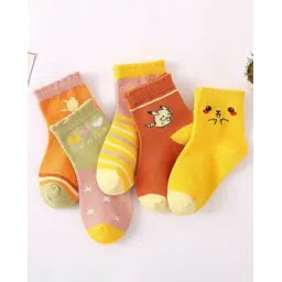 samvar Girls Pack of 5 Printed Socks-picture-42
